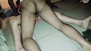 लादीवर झोपलेल्या बायकोची झोपेतच झवली योनी