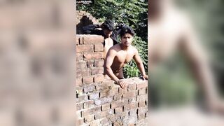 Muscular Gay Boys Fucking Hard At Construction Site