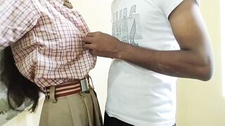 बहिण कॉलेजला जाताना भावाने खोपच्यात घेऊन झवली