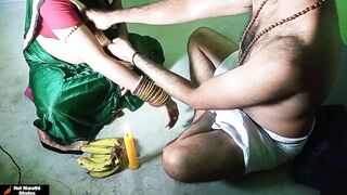 पाखंडी बाबाने गावरान बाईला वश करून झवलं